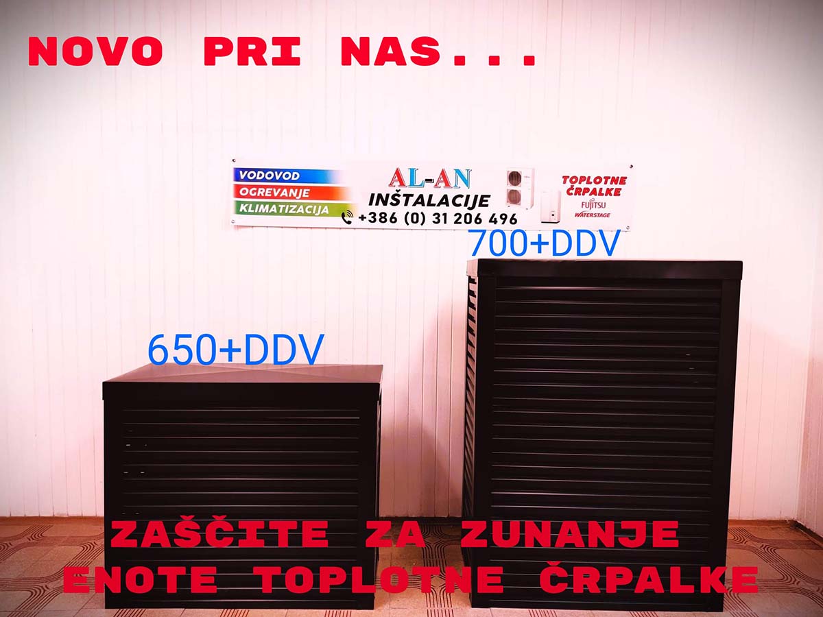 Zaščita za zunanje enote toplotne črpalke