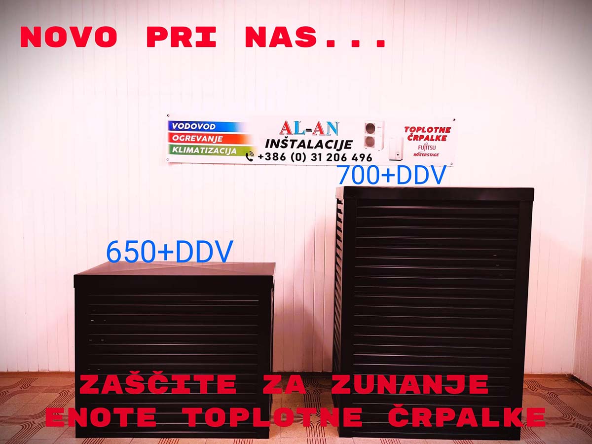 Zaščita za zunanje enote toplotne črpalke